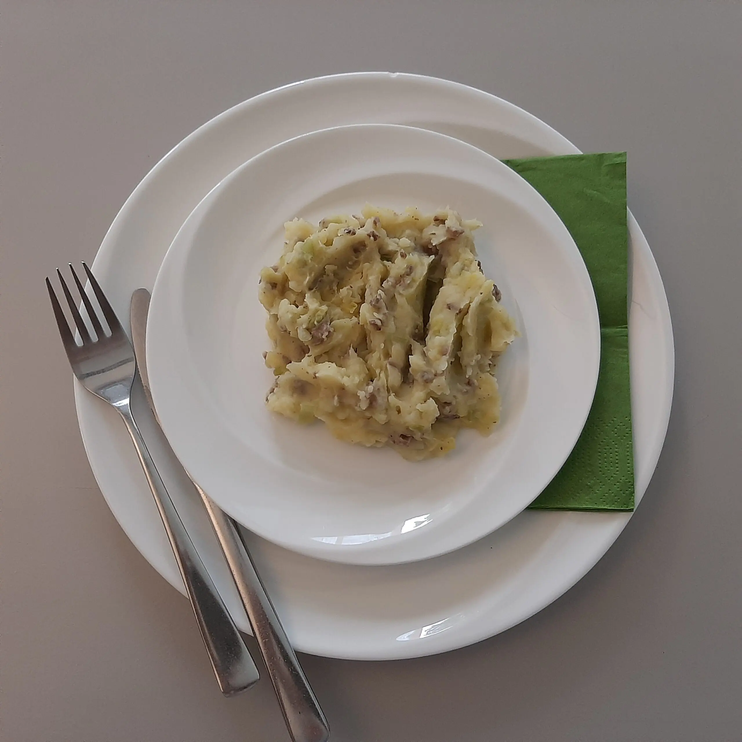 Preistamppot met gehakt